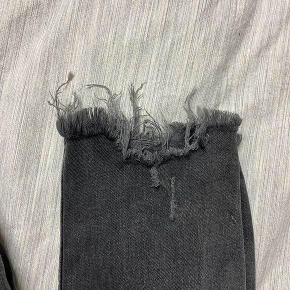 TOPMAN Organic Cotton Blend Skinny Jeans with Raw Hem - Picture 5 of 7